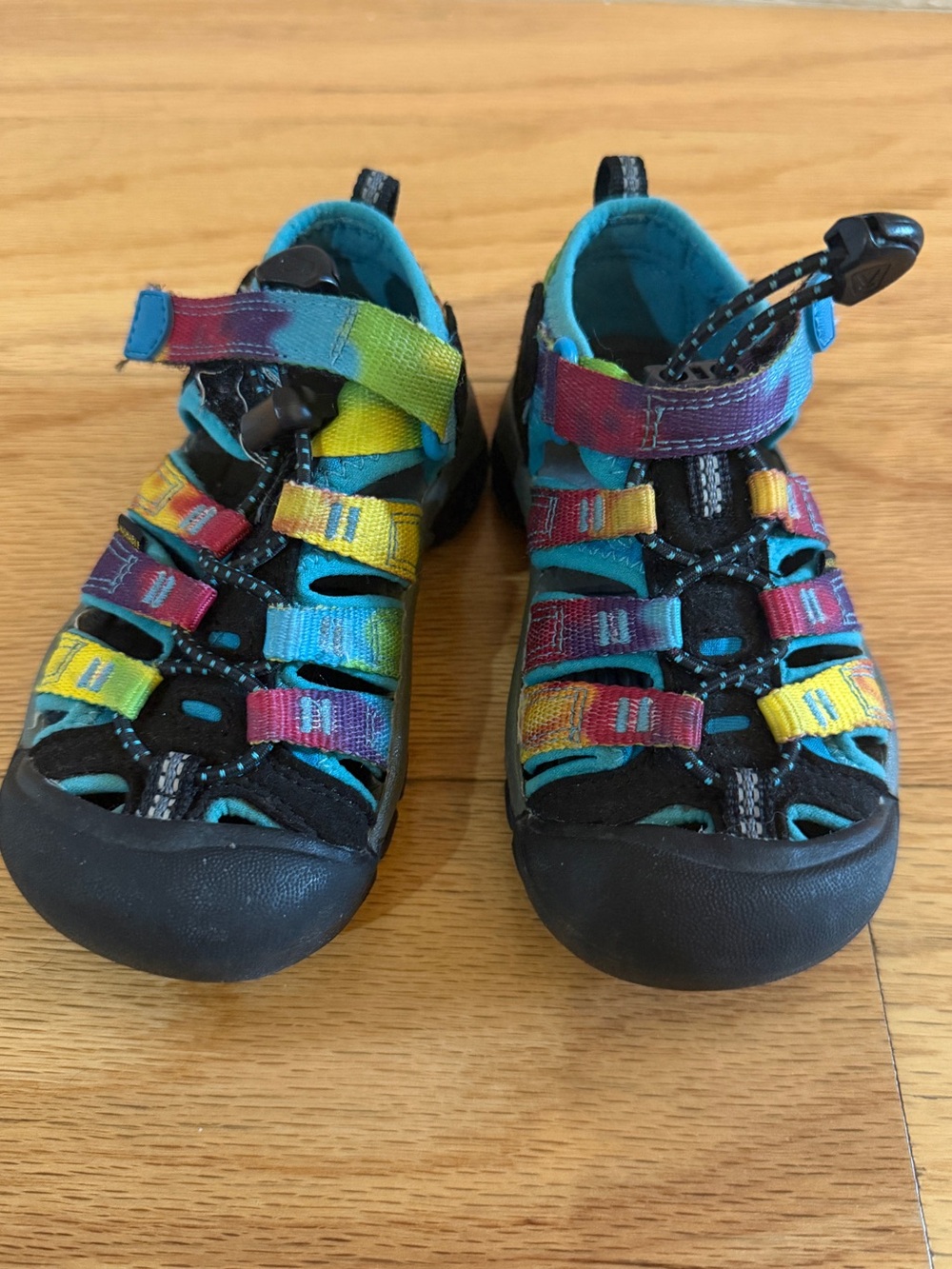 KEEN Newport H2 Kids Size 10 Rainbow Tie Dye Waterproof Sport Sandals EUC